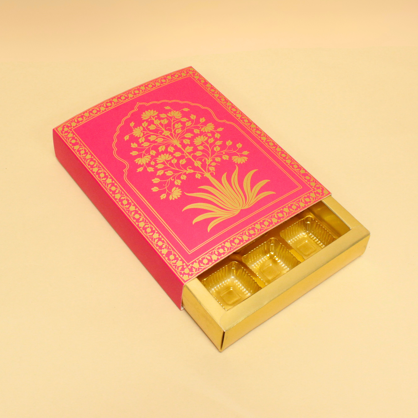 12 Cavity Foiled Chocolate Box | 8.5x6.5x1.5 Inches