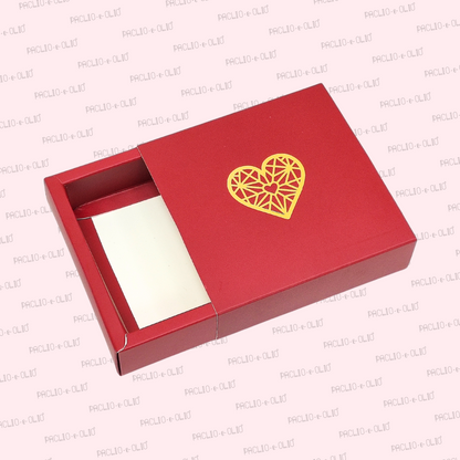 VALENTINE CHRISTMAS BROWNIE BOX (5.5x5.5x1.5 INCHES)