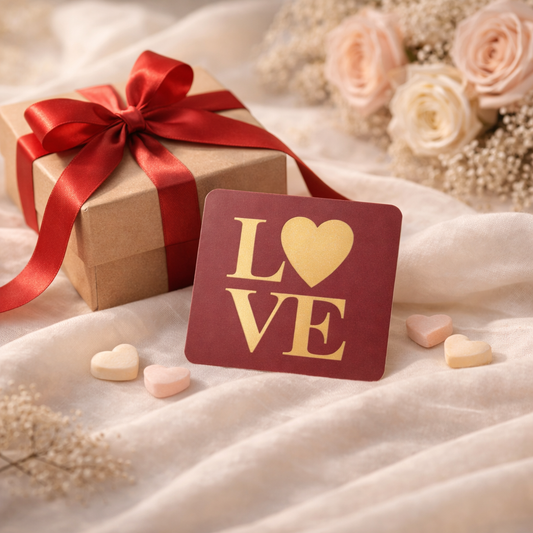 Love Foil  Tag | 3.5x3.5 Inches