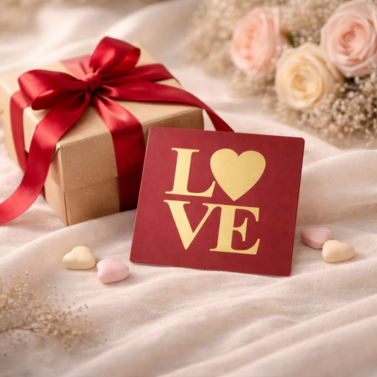 Love Foil  Tag | 4x4 Inches