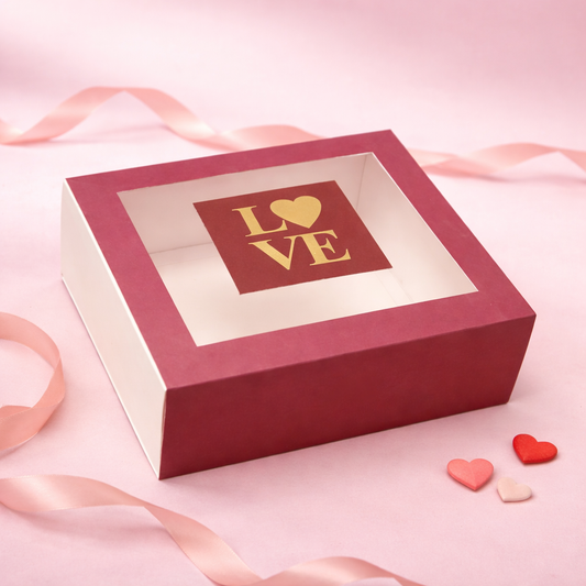 Hamper Gift Box for Chocolates & Cookies – 10.5x8.5x4 Inches