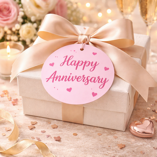 Happy Birthday/Happy Anniversary Tags | 2.3 Inches | Pack Of 25 Pieces