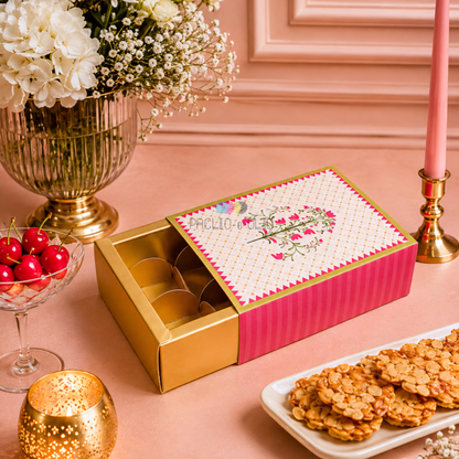 Gul-e-Zar 6 Cavity Chocolate Box | 5.5x4x2 Inches