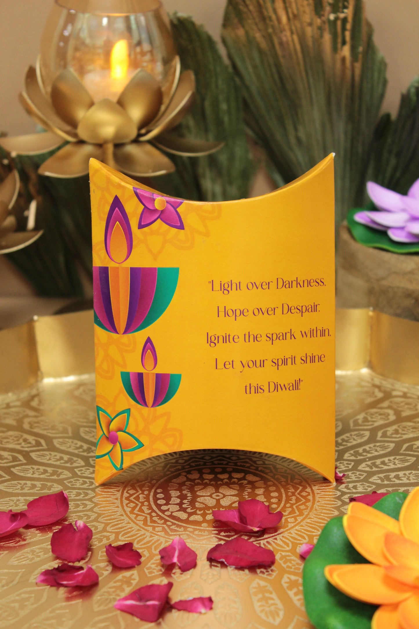 Diwali Pillow Box | 4x4.5x1.5 Inches