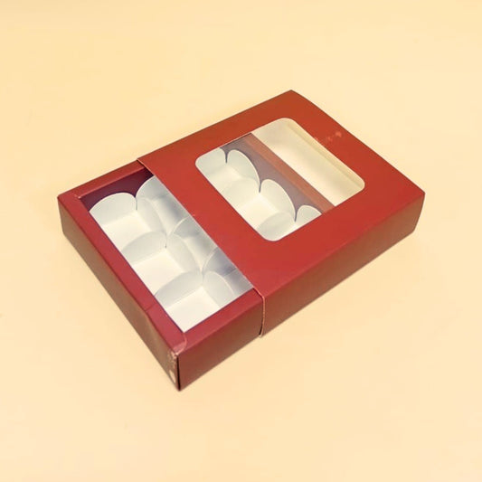 9 Cavity Chocolate Box (5.5X5.5X1.5 Inches)