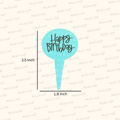 Happy Birthday Tags | 3.5x1.9 Inches | Pack Of 25 Pieces