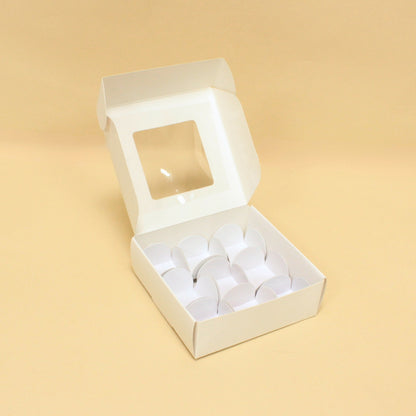 9 Cavity Chocolate Box | 5x5x1.75 Inches