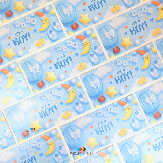 Baby Gift Tags | 5.5x2.8 Inches | Pack Of 25 Pieces