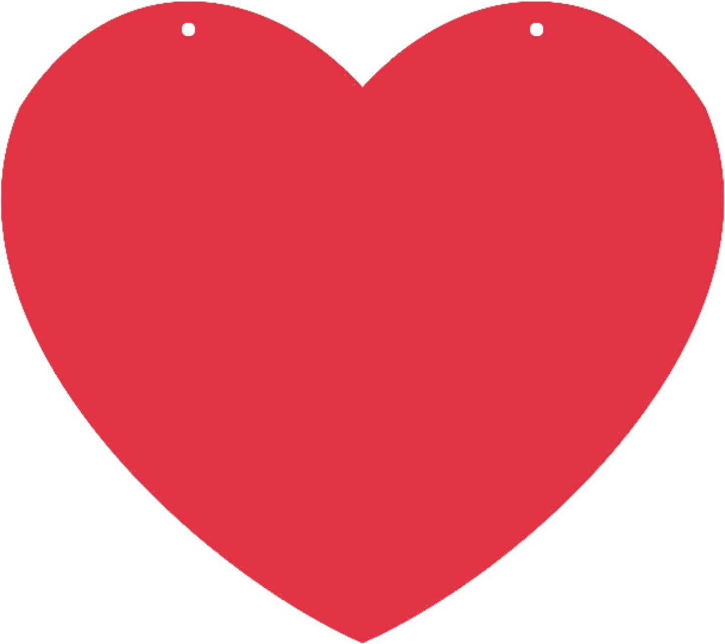 Heart Shape Tag (7x6.25 Inches)