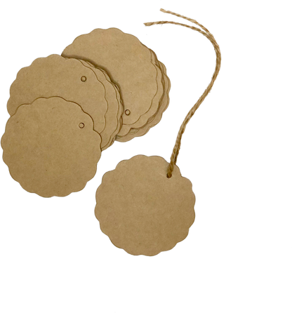 Scallop Tags (DIA: 2.5 Inches)