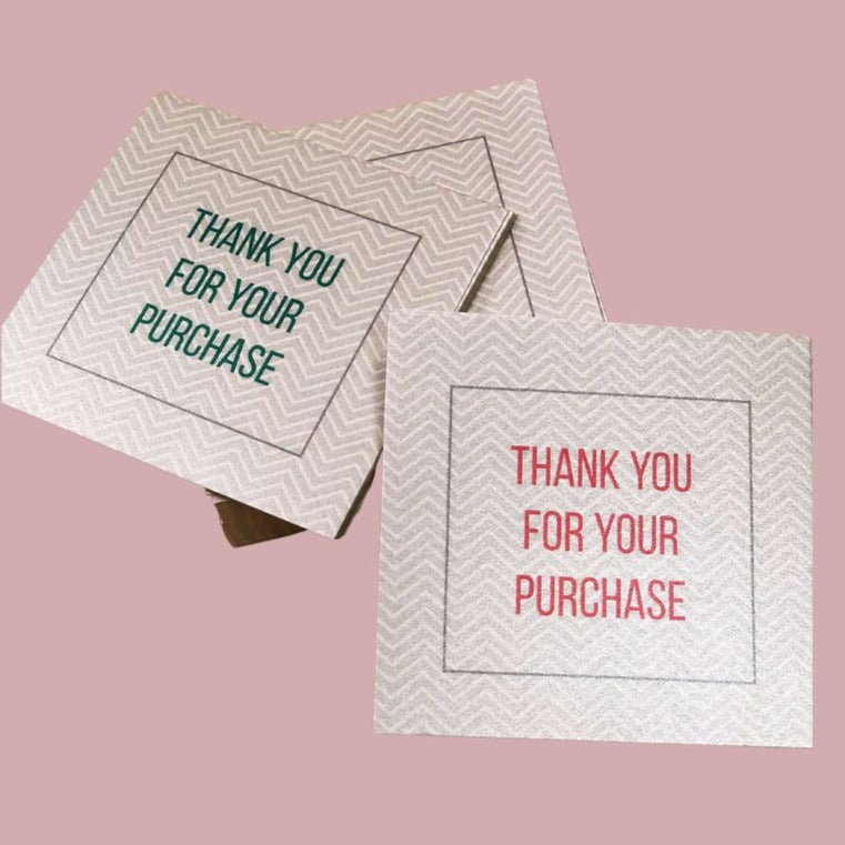 THANK YOU FOR YOUR PURCHASE (3x3INCHES)