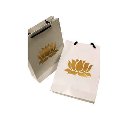 Lotus Foiled Bag (8.5x2x6 Inches)